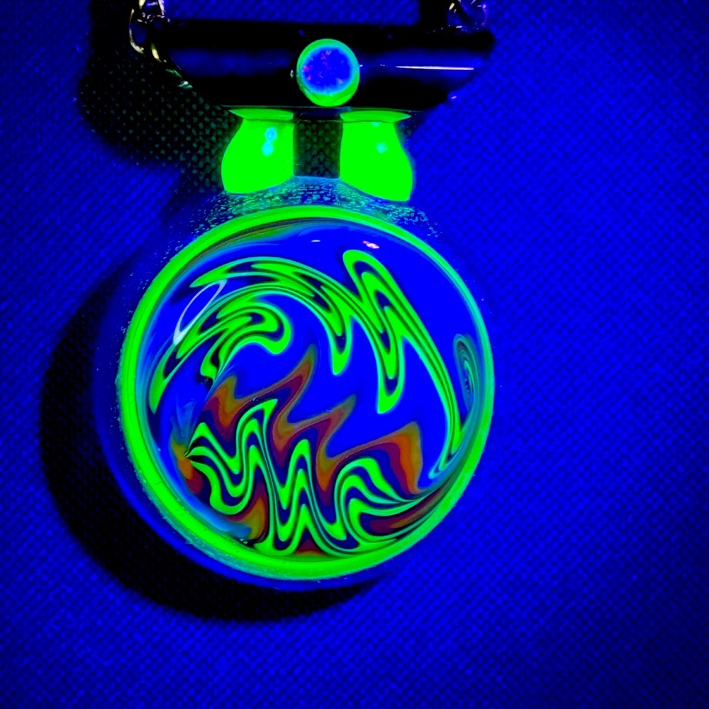 Handcrafted wigwag pendant.